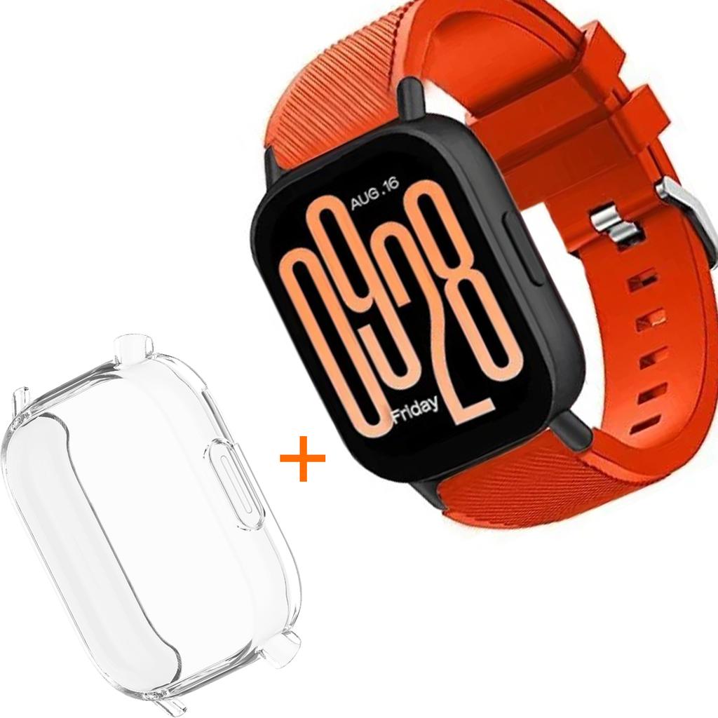 Silicone Strap With TPU Case For Xiaomi Redmi Watch 5 Active Lite Smart Watch Wrist Band And Case For Redmi Watch 5 Active Lite
