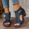 Women High Heel Sandals Retro Gladiator Ladies Casual Rome Summer Woman Shoes Elegant Sandals Women Platform Sandals