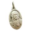 Pointing To the Sacred Heart Jesus Christ Medal Pendant Silver Made In France