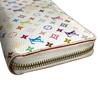 Louis Vuitton M60241 MonogramMulticolore Zippy Wallet Long Wallet White/pink