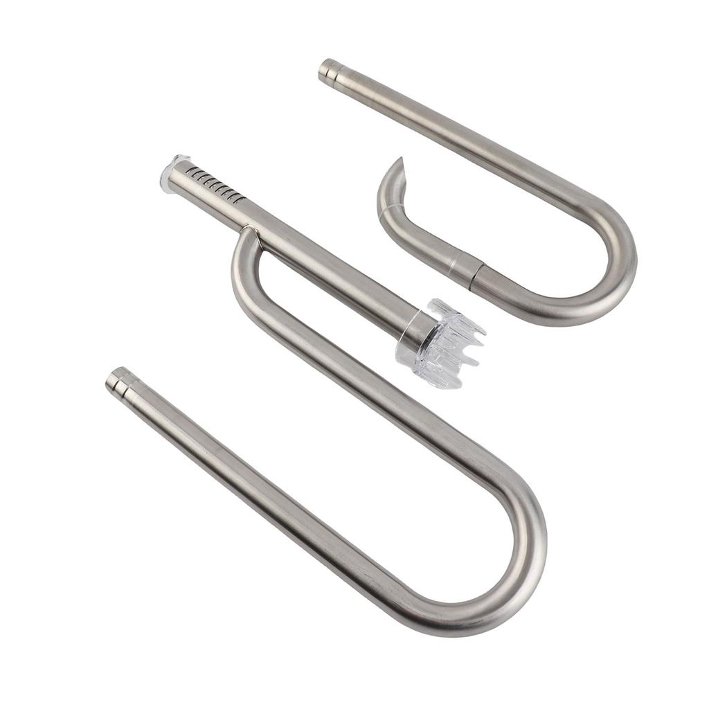 Fish Tank Stainless Steel Pipe Surface Skimmer Aquarium Inflow and Outflow Pipe Set16 Pipe Surface Skimmer