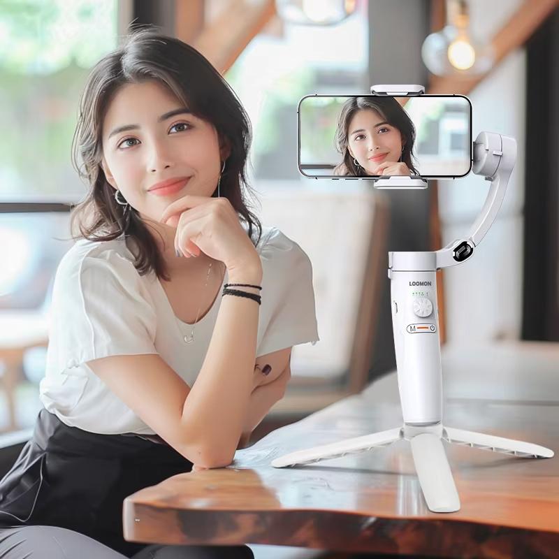 2025 New M2 360 Rotation Gimbal Selfie Stabilizer Selfie Stick Bluetooth Control Tracking Gimbal For Tiktok  Smartphone Live