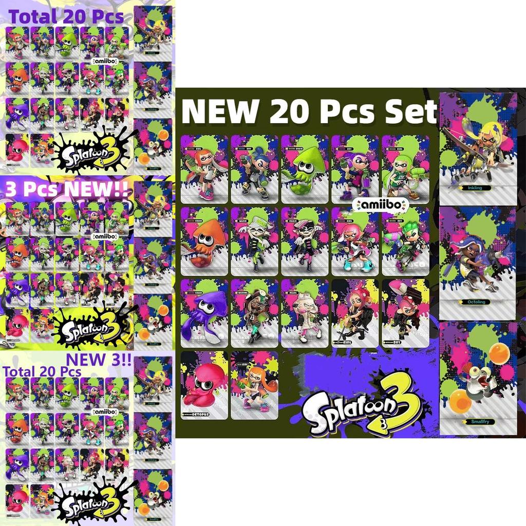 Splatoon3 Jet Warrior Amiibo Card Set For Nintendo Switch Limited Edition Clothing Cards Included
