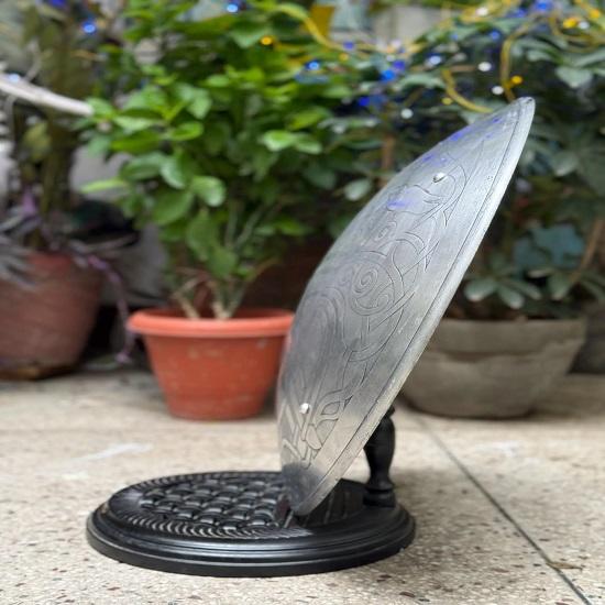 Aluminium Odin On Sleipnir Viking Shield  Norse Mythology Wall Decor