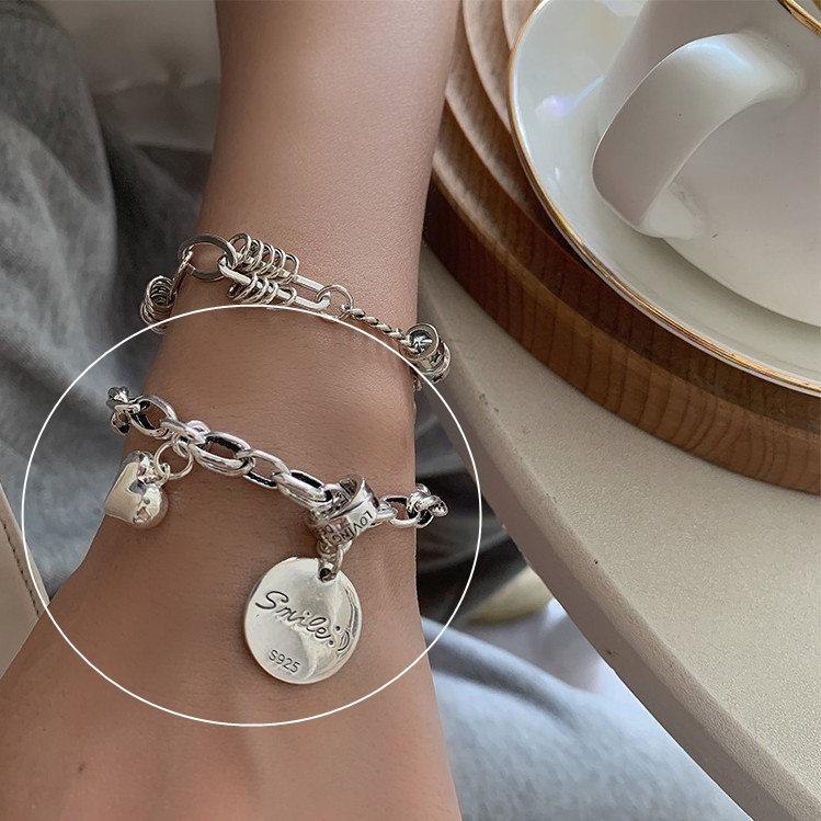 Niche Design Sense Women s Fashion Bracelet with Pendant - Bold Style