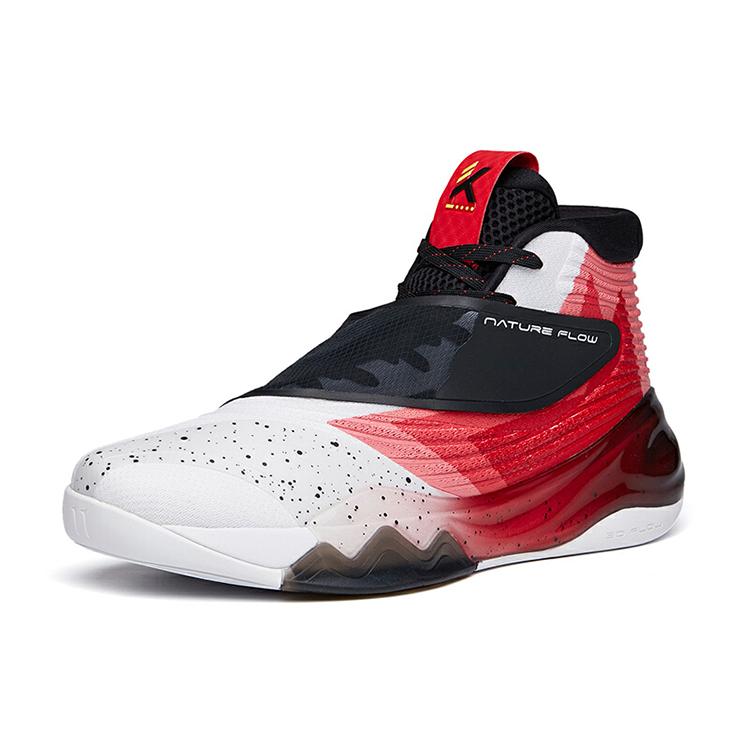 New Anta KT6 Anti Slip Wear Resistant Mid Top Performance Basketball Shoes Men's Red 112131101-3