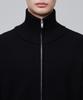 Musinsa Standard Relaxed Ribbed Knit Zip-Up [Black]