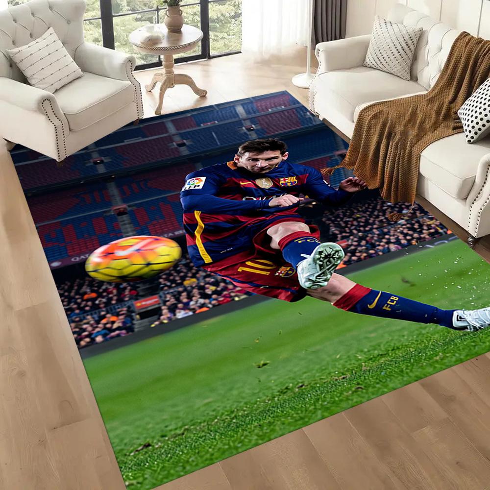 Messi 342 Area Rug Suitable for Balcony Living Rooms Entryway Playrooms Antislip Carpet Office home decor Gift for Festivals