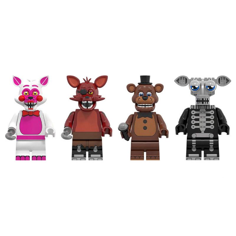 18Cm Bear Rabbit Game Ornament Cartoon  Freddy  Bonnie  Plush Keychains  Party Favors New Year Fans Gift
