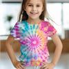 Cute Short Sleeved Shirt Cartoon Print Girls Children Soft Comfortable T-Shirts Girls