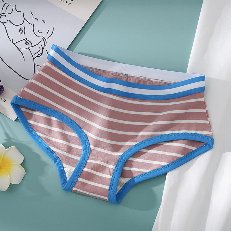 Women's Striped Underwear Women's Triangle Underwear Cotton Women's Plus Size Triangle Underwear