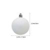 6Pcs Ball Christmas Ornaments Decorative Hanging Xmas Decorations for Tree Party Events Reusable Weather Resistant Lightweight