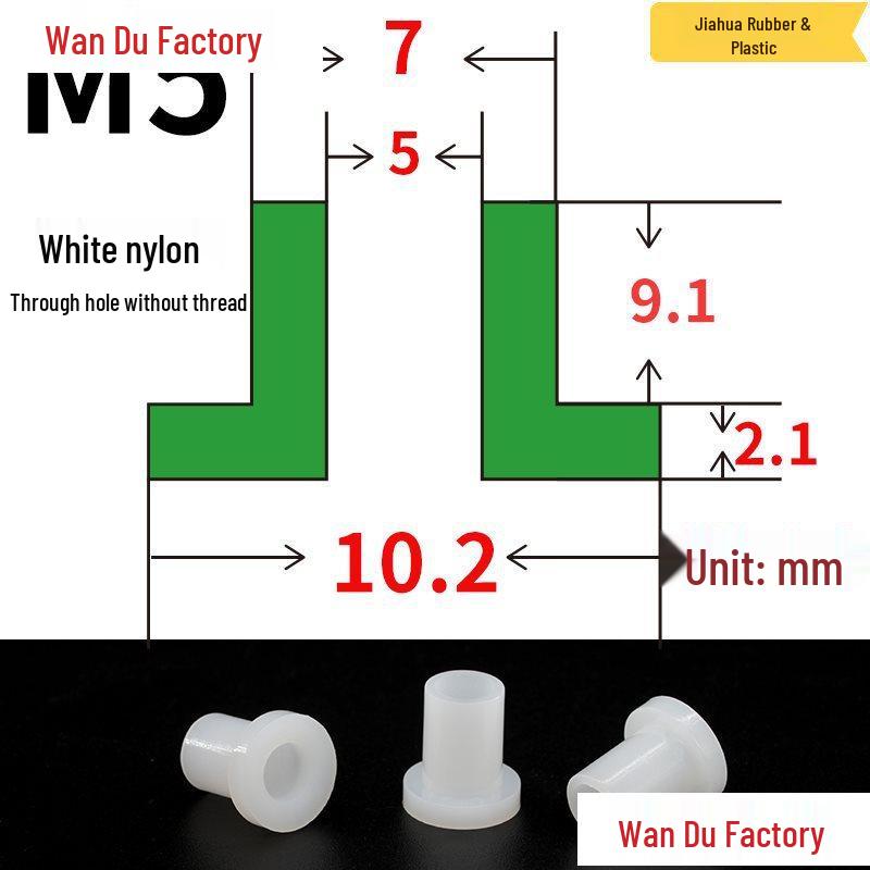 T-Shaped Nylon Insulating Bushing Spacer for M3-M35 Threads