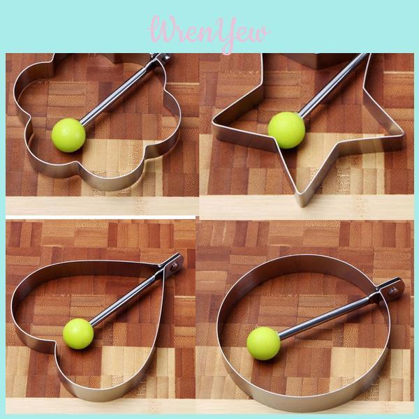 Round Egg Frying Mold Dishwasher Safe Stainless Steel Nonstick Ring For Perfect Sunny Side Up Eggs