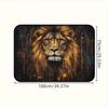 1Pcs Oil Painting Lion Head Car Trunk Mat with Anti Slip Cargo Liner Waterproof Rear Storage Protector Floor Mat for SUV Sedan V