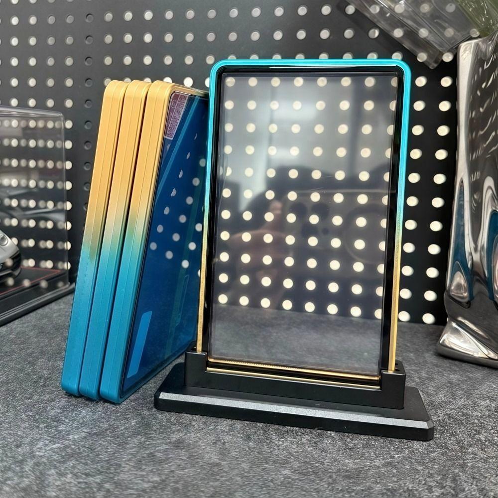 Gradient Color Trading Card Protect Box Aluminum Alloy Transparent 35PT /CGC Box UV Protection Double-sided Glass