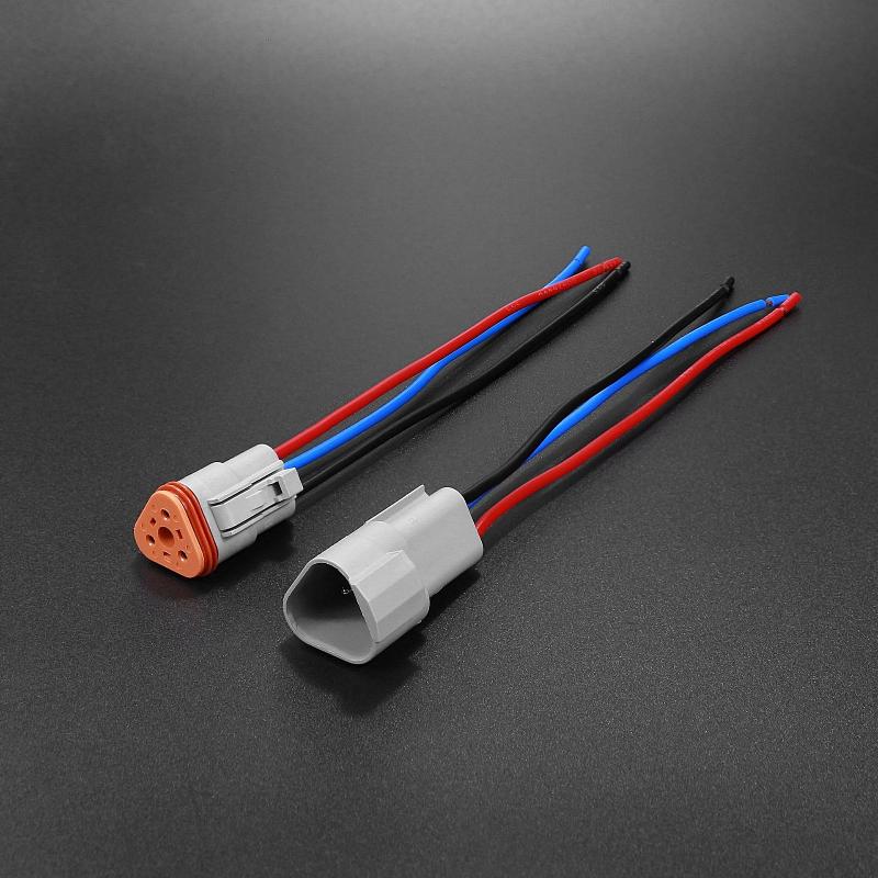 1 Pcs Dt Connector With 15Cm Wiring Harness Dt06-2S/Dt04-2P 2P 3P 4P 6P 8P 12P Waterproof Electrical Connector