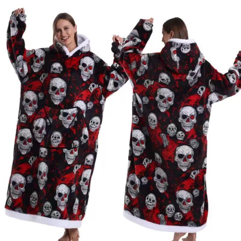 Women's Winter Cozy Velvet Robe - Double-Sided Soft Cotton for Cold Protection and Comfort
