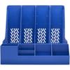 Deli Four-Compartment Plastic File Organizer