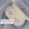 Blue Flower Stud Earrings for Women - Summer 2026 High-End Niche Design with Mosquito Coil Ear Clips