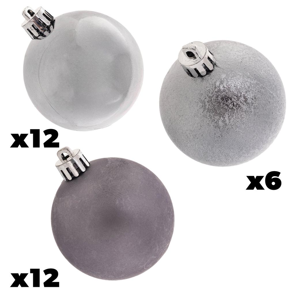 Weihnachtskugeln Unzerbrechlich Christbaumkugel Weihnachtsdekorationen Set 30x