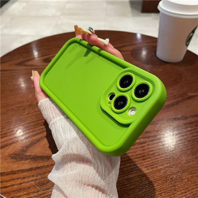 Pro iPhone 15 Pro Max Luxusní Candy Tekutý Silikonový Rám Pouzdro na Telefon Pro iPhone 11 12 13 14 15 16 Plus X XR Ochranný Kryt Objektivu
