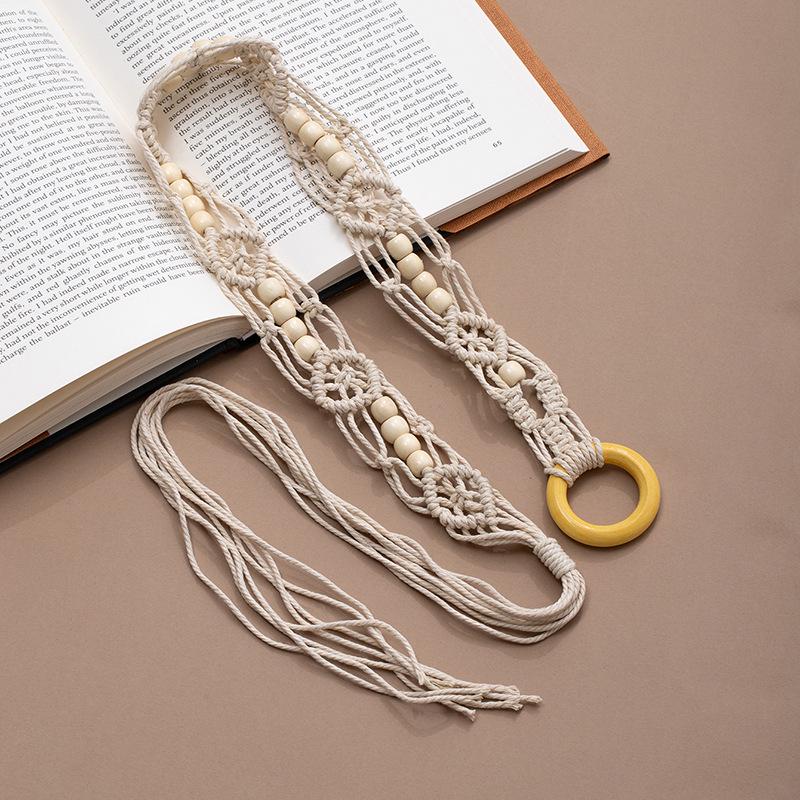 Bohemian Tassel Woven Belt - Women's Casual Exotic Korean Style Waist Ornament