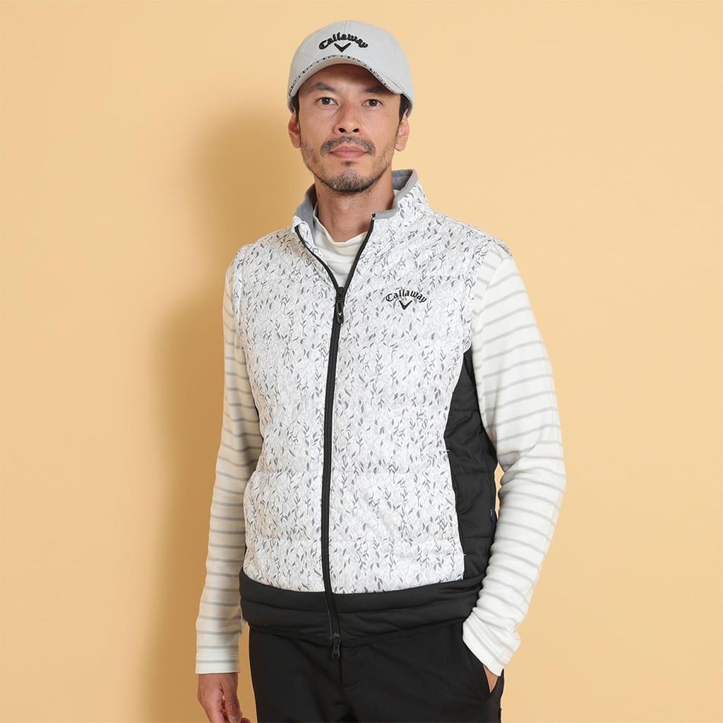 Filled 2WAY Full Zip Blouson Water Golf Outerwear C24215105 [Callaway] Men's (Star Stretch Repellent, Breathable, Windproof) / / 1030_White