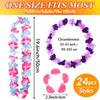 Hawaiian Lei Hula Garland Fancy Dress Up 100cm Flower Necklace Beach Party Prop