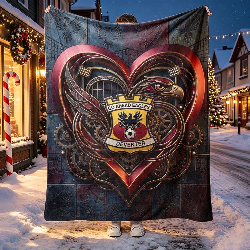 Go Ahead Eagles Pattern Blanket for Home Decoration, Bed, Sofa, Car Travel, Camping, Suitable for All Seasons, Birthday Christmas Gift