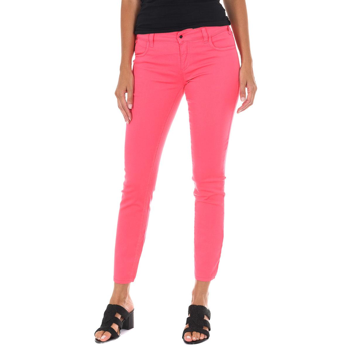 

Длинные джинсовые брюки из эластичной ткани 10DBF0525-G291 женщина 26-USA розовый