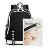 Fashion with USB Charging Port Backpack Customized Printing  Cute Primary School And Middle School  Youth Shoulder Bag