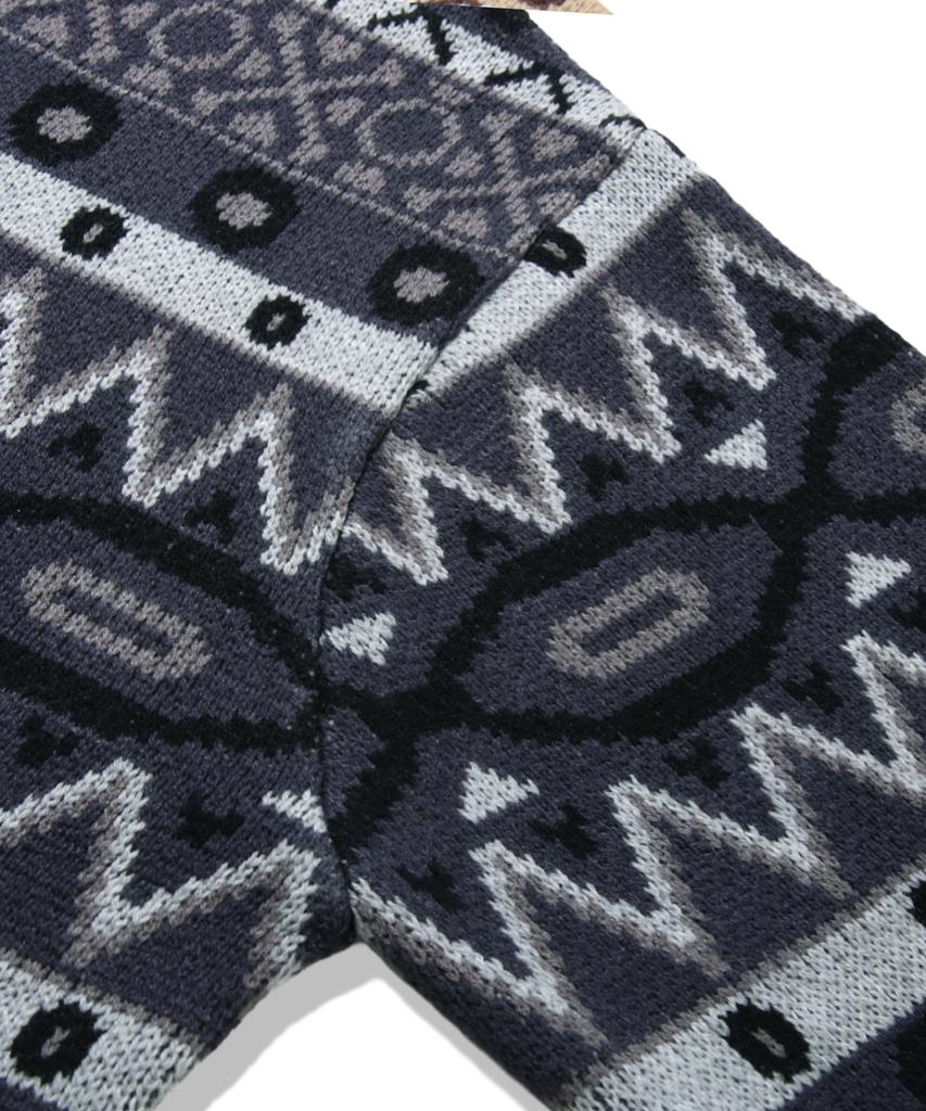 TRILLION Vintage Fair Isle Jacquard Crewneck Knit_Navy