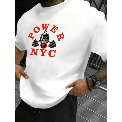 Power NYC T-Shirt,Soft Breathable & Fade-Resistant, Classic Fit for Daily Casual Wear