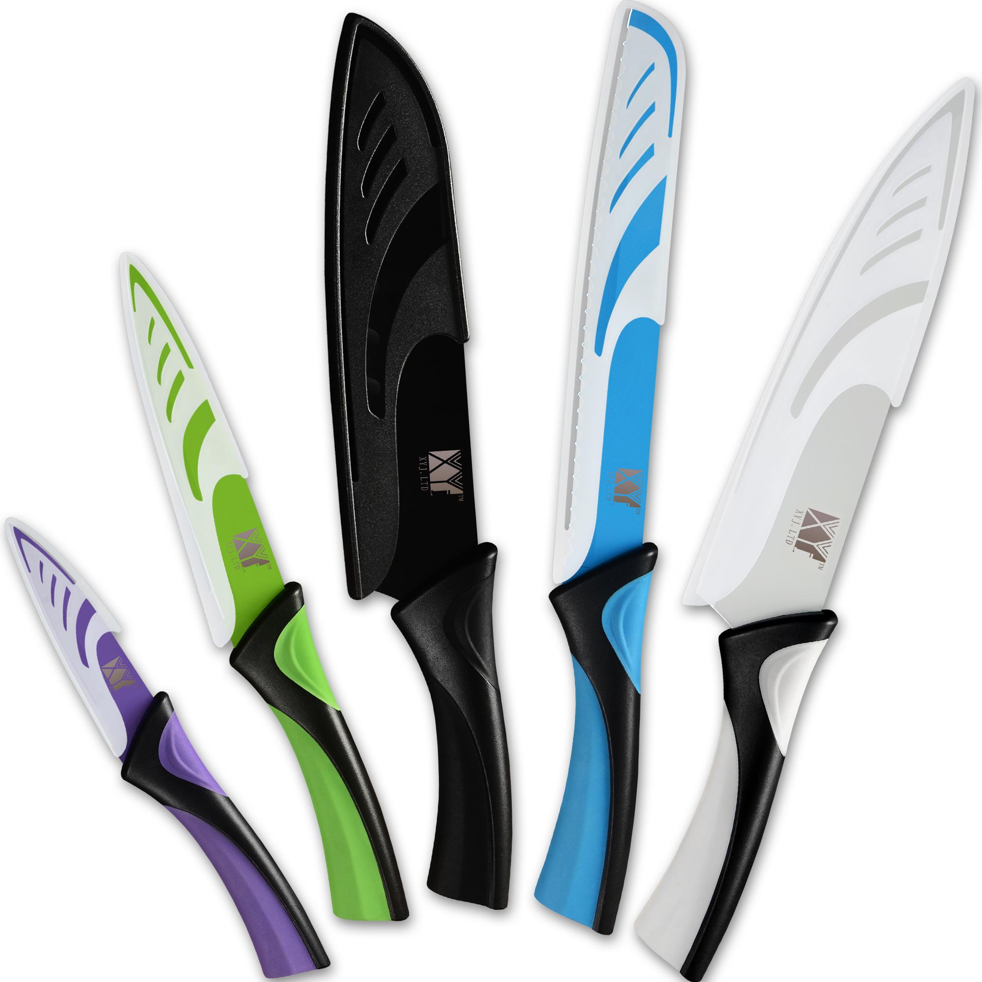 

Набор кухонных ножей Профессиональный шеф-повар Хлеб Сантоку Утилита Нож для очистки овощей