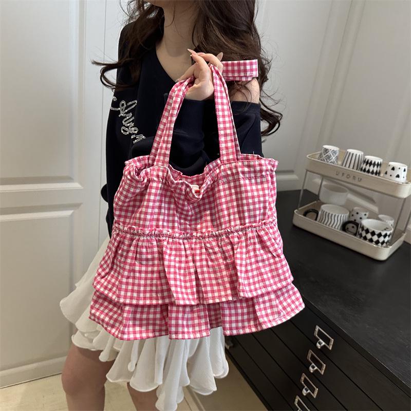 

Stylish Color Block Women s Handbag: Niche Design, Large Capacity, Versatile Casual Shoulder Tote. 36*9.5*30 розовый