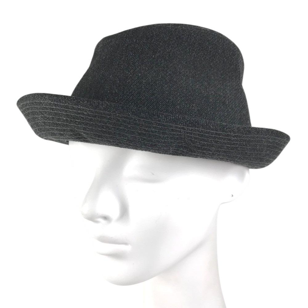 Hermes Hat Hat Bucket Hat Bob Hat Hat Wool Navy Based