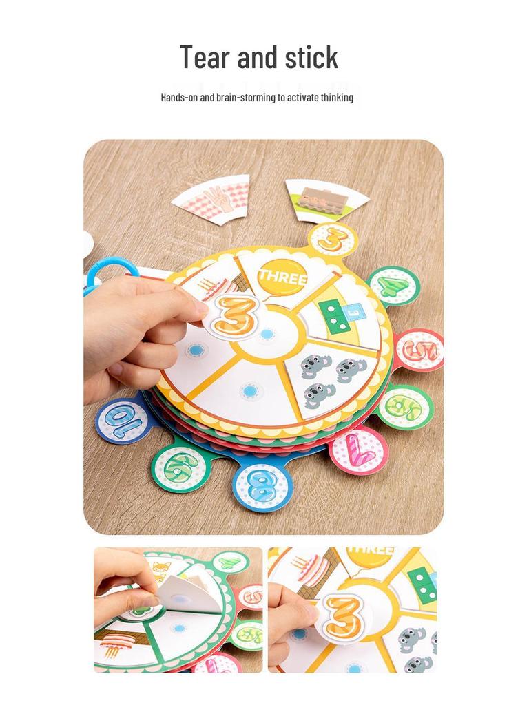 Children's Educational Velcro Clock Toy – Enhances Thinking, Hands-on Skills & Parent-Child Interaction