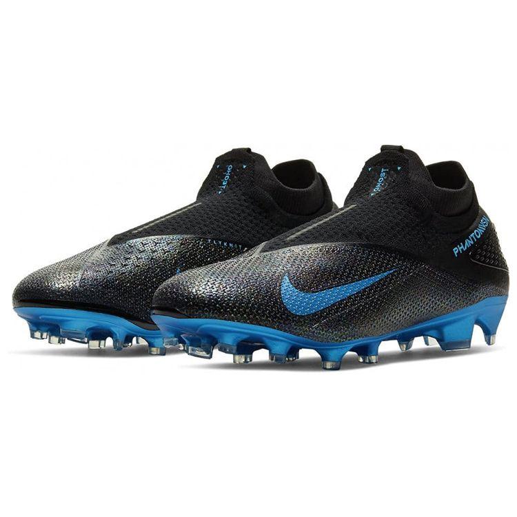 Nike Phantom Vision 2 Elite DF FG Black Laser Blue Men Sneakers Anthracite CD4161-049