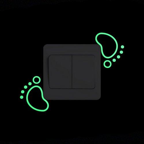 Switch Decoration Luminous Stickers Kids Room Wall Laptop Fridge Desk Car Home Decor Vinyl Decal Car/Fairy/Moon Stars/Bulb/Dog..