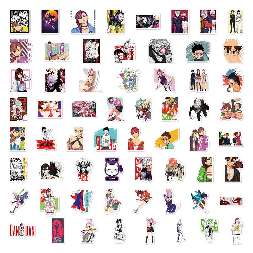 10/30/60PCS Anime Dandadan Graffiti Stickers Cartoon Decals Waterproof DIY Stationery Luggage Phone Bike Cool Sticker Toys