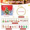 2025 Christmas Advent Calender Gift Box Creative DIY Snowman Santa Claus Bracelet Countdown Calendar Box for Girls New Year Gift