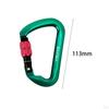 30kN Carabiner Clip, D Shaped Aluminum Alloy Sturdy, Carabiners Hook for Rappelling Backpacking