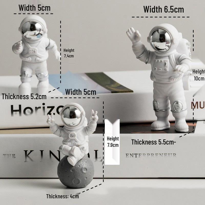 Astronauten-Figur-Ornament für Wohnzimmer oder Kinderzimmer - Weihnachtsgeschenk-Deko Weltraumfahrer