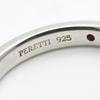Used TIFFANY&Co. Ring Stacking band Elsa Peretti EU#49 Silver925/Ruby 2.6g Silver