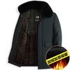 Men's Middle-Aged Winter Coat: Thick Padded Cotton Jacket with Fleece Lining for Dad