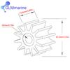Impeller For Sherwood 27000K Marine Engine Water Pump Replaces for Cummins 3974456