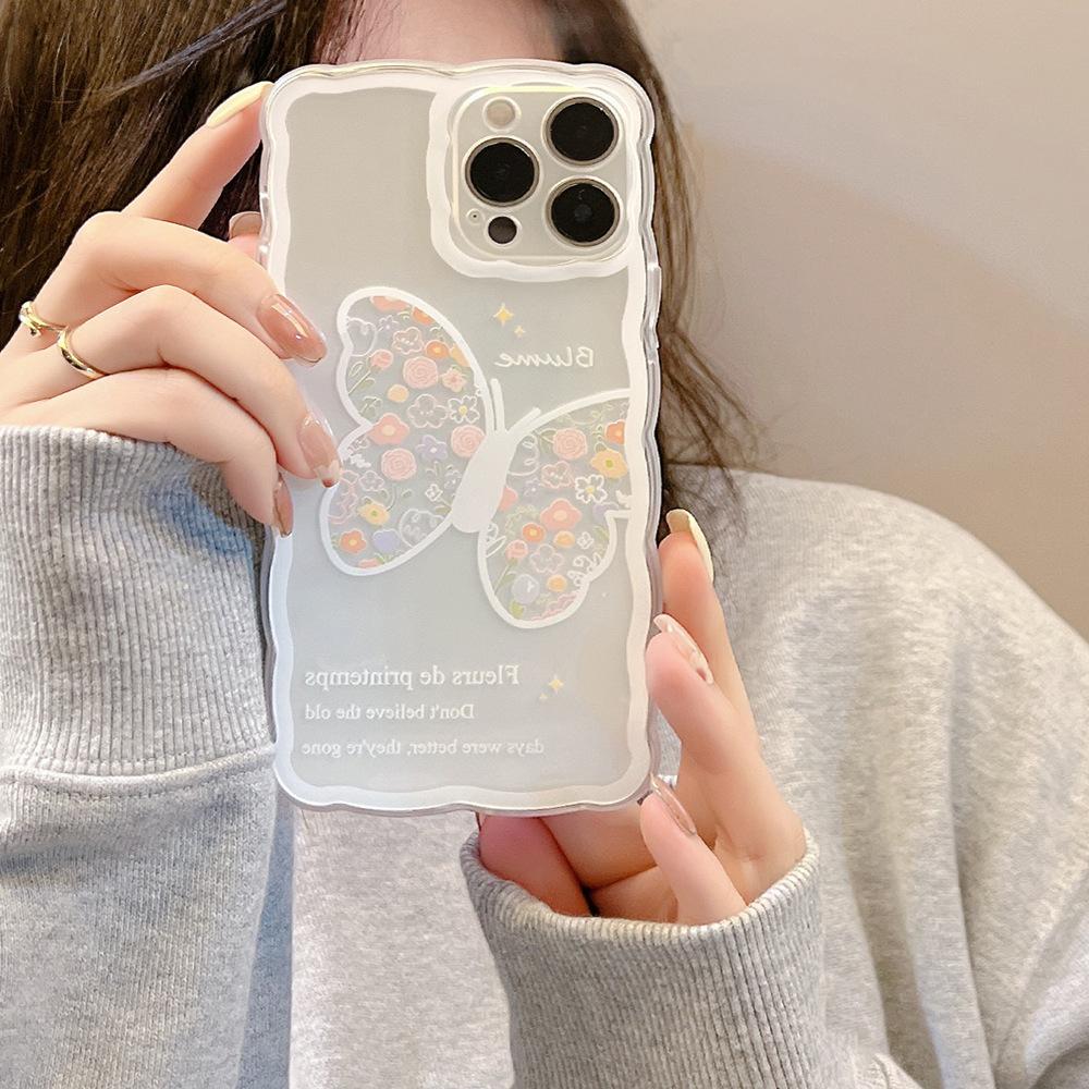 Cute Flower Butterfly Case for iPhone 13 iPhone 15 iPhone 16