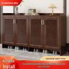 All-Aluminum Alloy Indoor Shoe Cabinet - Mildew-Resistant, Waterproof, Sunscreen Storage Solution.