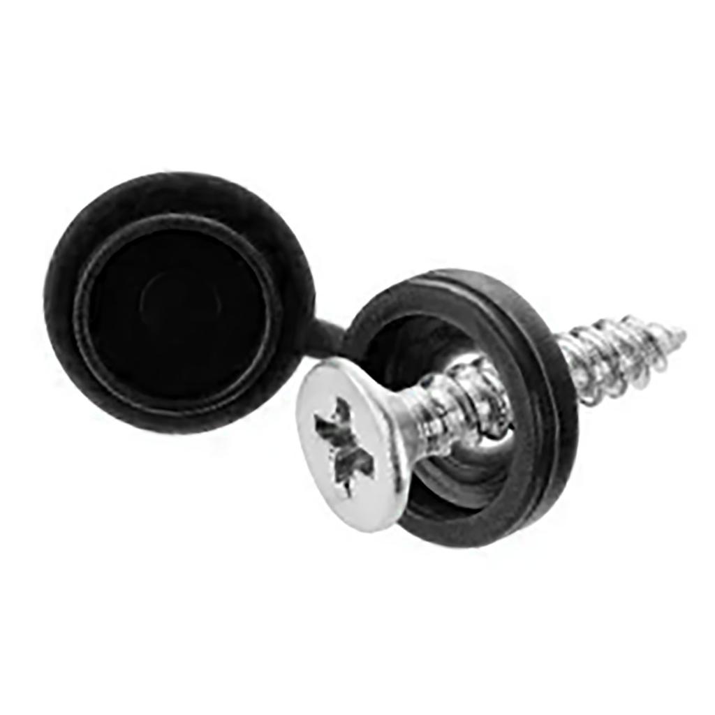 Screw Cap Covers Plastic Decorative Protective M5 Hole for Self Tapping Screws Furniture Closet Black